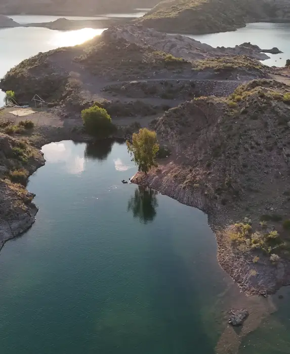 Vista aérea de las bahías